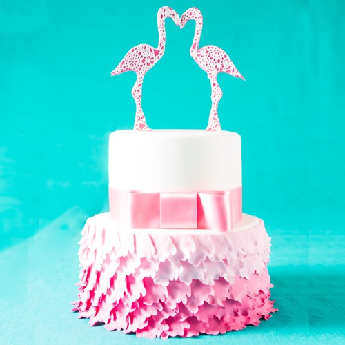 Amazon.com: Flamingo Cake Topper for Happy Birthday Gold Glitter Cake Decór  Flamingo Leaf Hawaii Themed Kids Girl Party Supplies : Grocery & Gourmet  Food